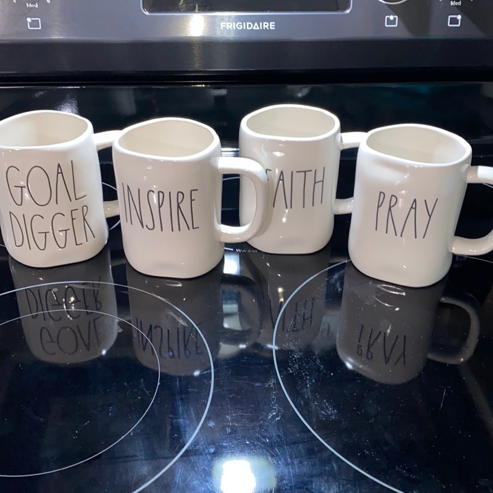 Rae Dunn lot of 4 mugs